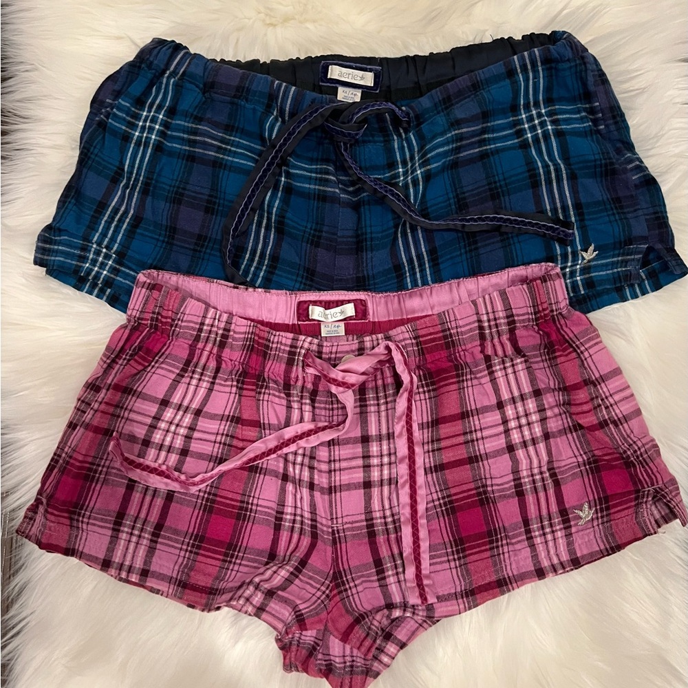 Victoria's Secret Plaid Pajama Shorts Set
